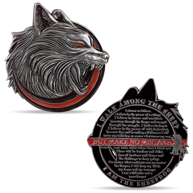 맞춤형 경찰 챌린지 코인 씬 블루 라인 밀리터리 선물